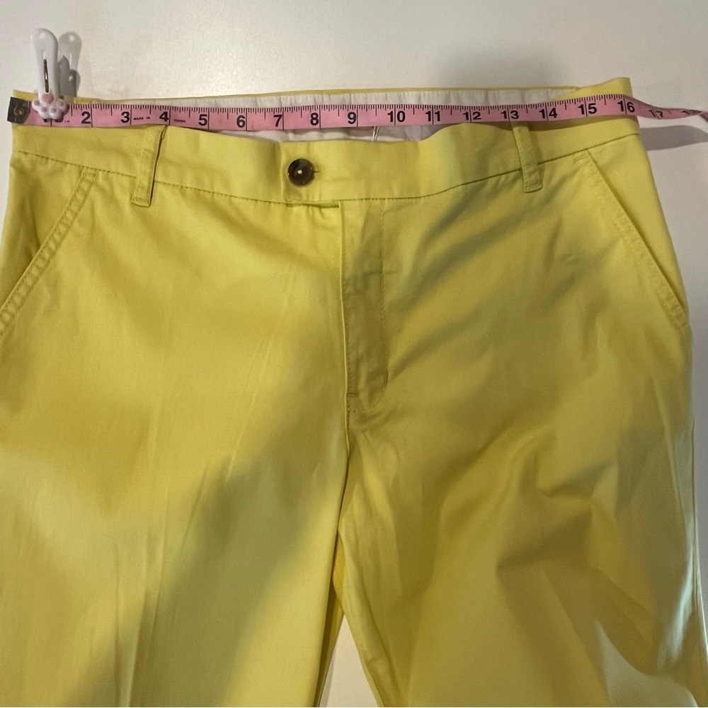 Tory Burch NWT Adrienne Lemon Embroidered Chino Pants 29 Resort - Picture 12 of 13